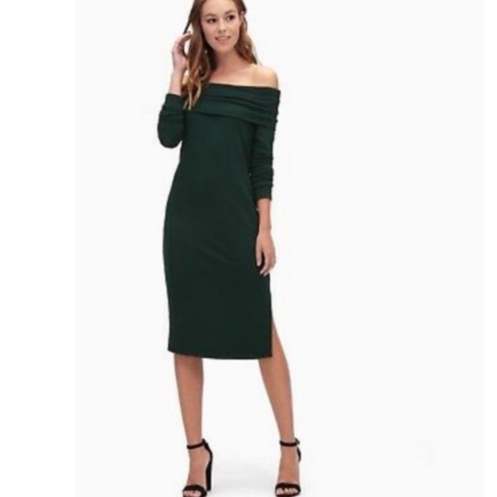 Women’s Splendid Off-Shoulder Green Dress - Medium